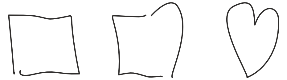 From square to heart